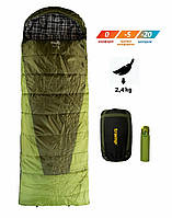 Спальный мешок одеяло 230/100 с капюшоном Tramp Sherwood Long правый 0/-5/-20°С