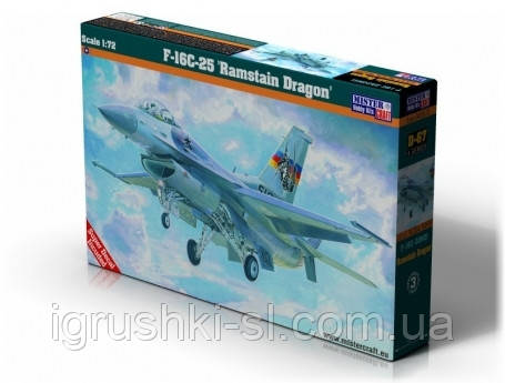 Збірна модель (1:72) Літак F-16C-30 "Ramstain Dragon"