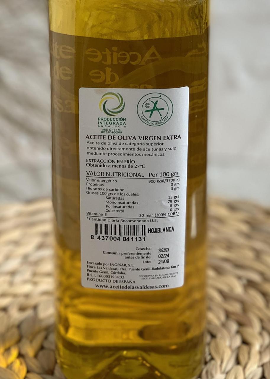 Купить Испанское оливковое масло Ходжибланка, Лас Вальдесас, Extra ...