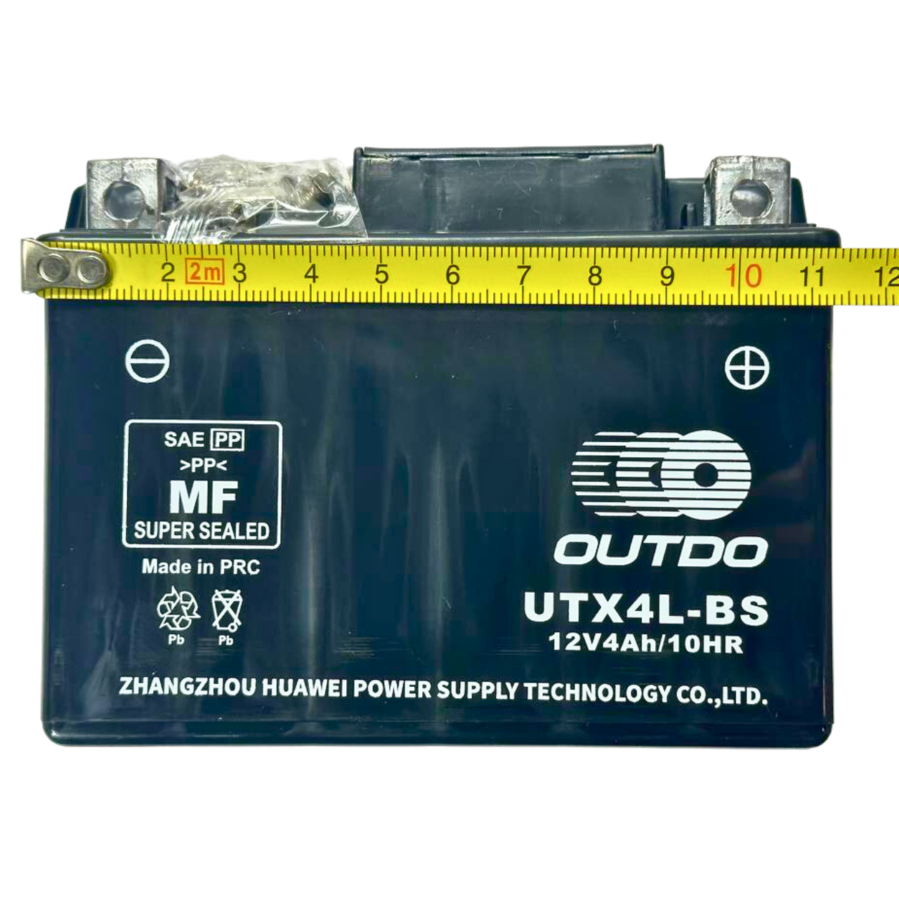Аккумулятор UTX4L-BS 12V4Ah/10HR кислотный Outdo - фото 3 - id-p1820498737