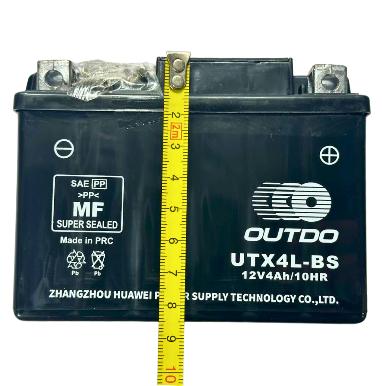 Аккумулятор UTX4L-BS 12V4Ah/10HR кислотный Outdo - фото 2 - id-p1820498737