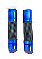 Ручки газа длинные DS с алюминиевыми вставками синие JWBP
