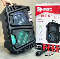 Колонка караоке аккумуляторная KIMISO QS-6565W Напольная акустика для дома,Музыкальная bluetooth колонка