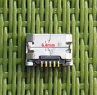 Роз'єм Коннектор зарядки 8600 Bravis F180 Micro USB Універсальний 6.4mm