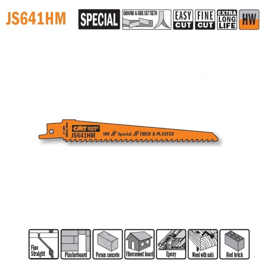 Пильне полотно для шабельної пили JS641HM, CMT