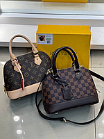 Женская кожаная сумка Louis Vuitton Alma Луи Виттон клетка и monogram, брендовые сумки, модные сумки