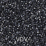 DBC-1 Бісер Miyuki Delica Beads Cut 11/0 (рубка, темний асфальт) 5 г., фото 2