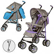 Коляска дитяча Bambi M 2108-1 синя та фіолетова