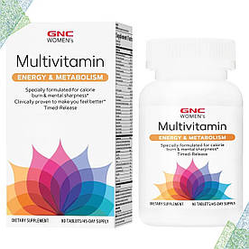 Вітаміни для жінок GNC Womens Multivitamin Energy & Metabolism 90 таблеток