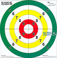 Мішень картонна S-Shots "Світофор" 50 шт./пчк (138 мм х 138 мм)