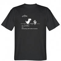 Мужская футболка Internet Dinosaur