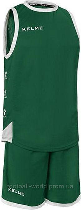 Комплект баскетбольной формы б/р Kelme VITORIA зелено-белый 80803.0092 - фото 1 - id-p1820643364