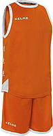 Комплект баскетбольной формы б/р Kelme VITORIA оранжево-белый 80803.0209