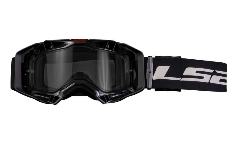 Маска кросова LS2 AURA Black Clear Lens