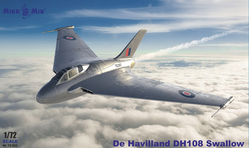 Пластикова модель 1/72 Mikro Mir 72-022 британський експерементальний літак De Havilland DH 108