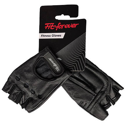 Рукавиці для фітнесу Fit forever Supreme S Чорні (AI-04-1339-D_S), фото 1