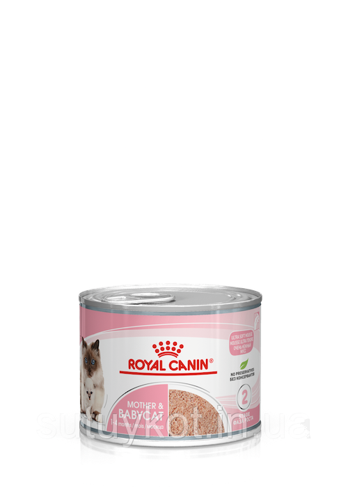 Royal Canin MOTHER & BABYCAT Ultra soft mouss Роял Канин паштет для кошенят и кішок, 195 гр