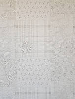Обои винил на флизелине A.S.Creation Maison charme 0.53x10 прованс под плитку цветы полосы серые белые