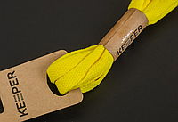 Шнурки Keeper плоские 8 мм (L=120см, в упаковке) 120, Желтый №3