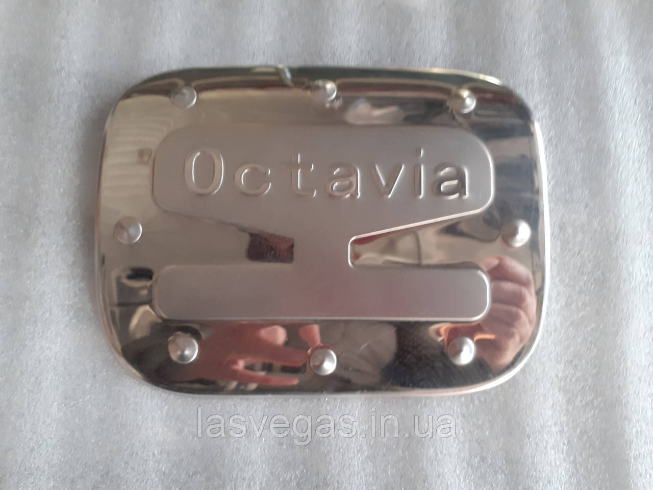 Хром накладки на лючок бензобака Skoda Octavia А5 2004-2012, фото 1