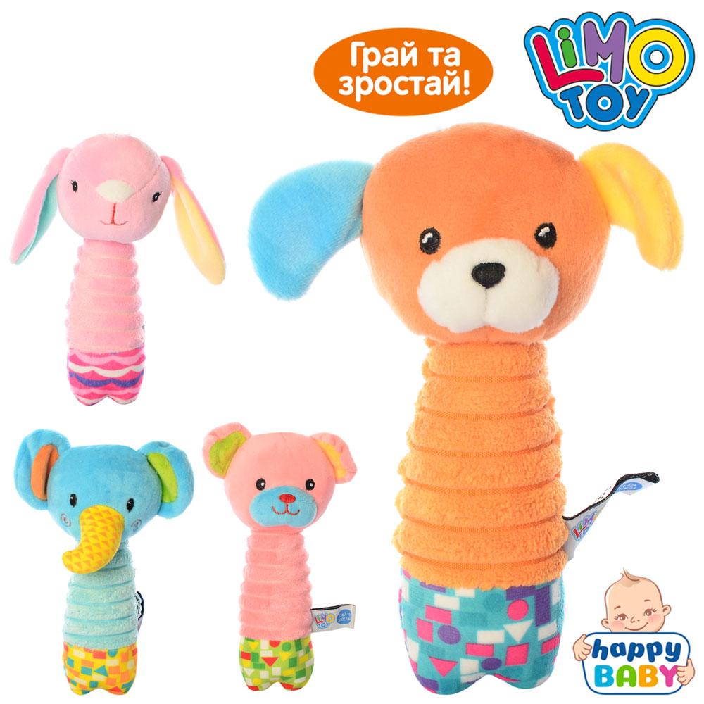 Брязкальце тварина, 18см, плюш, 4 види, KLD-0185