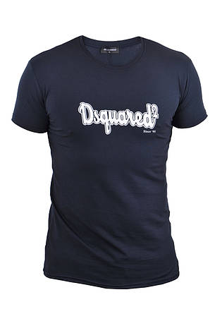 Футболка чоловіча Dsquared2 23-D3958 темно-синя L, фото 1