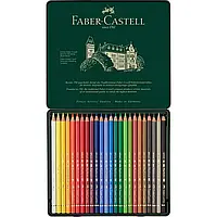 Набір олівців 24 шт Polychromos Faber-Castell (кольорові художні у металевому пеналі) 110024