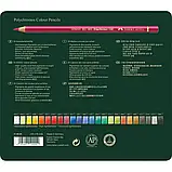 Набір олівців 24 шт Polychromos Faber-Castell (кольорові художні у металевому пеналі) 110024, фото 4