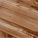 Самоклеюча 3D панель дерево темно-коричневе 700x700x5 мм, фото 2