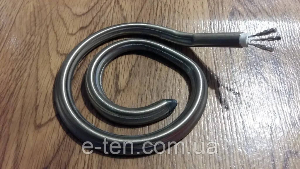 Тен трубчатий (нержавійка) 1kW / 220V до електроплит "Мрія", "Злата" (3 контакти-виводи)  Туреччина