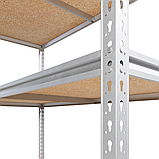 Стелаж для складу, архіву, магазину SECTOR 2000*1148*303 оцинкований із полицями 3 шт ДСП шліфованими, фото 2