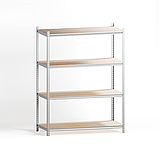 Стелаж для складу, архіву, магазину. SECTOR 2000*1528*503 оцинкований з полицями 3 шт ДСП шліфованими, фото 3