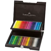 Набір олівців 72 шт Polychromos Faber-Castell (кольорові художні у дерев’яному пеналі) 110072