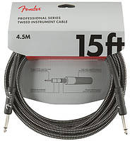 Инструментальный кабель FENDER CABLE PROFESSIONAL SERIES 15' GREY TWEED (4.5 м)