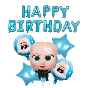 Набір із кульок | Бос із надувним написом