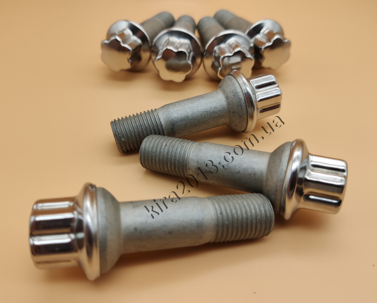 Колесный болт Mercedes OEM М14х1,5 сфера R14 длина 45мм, неполная ...