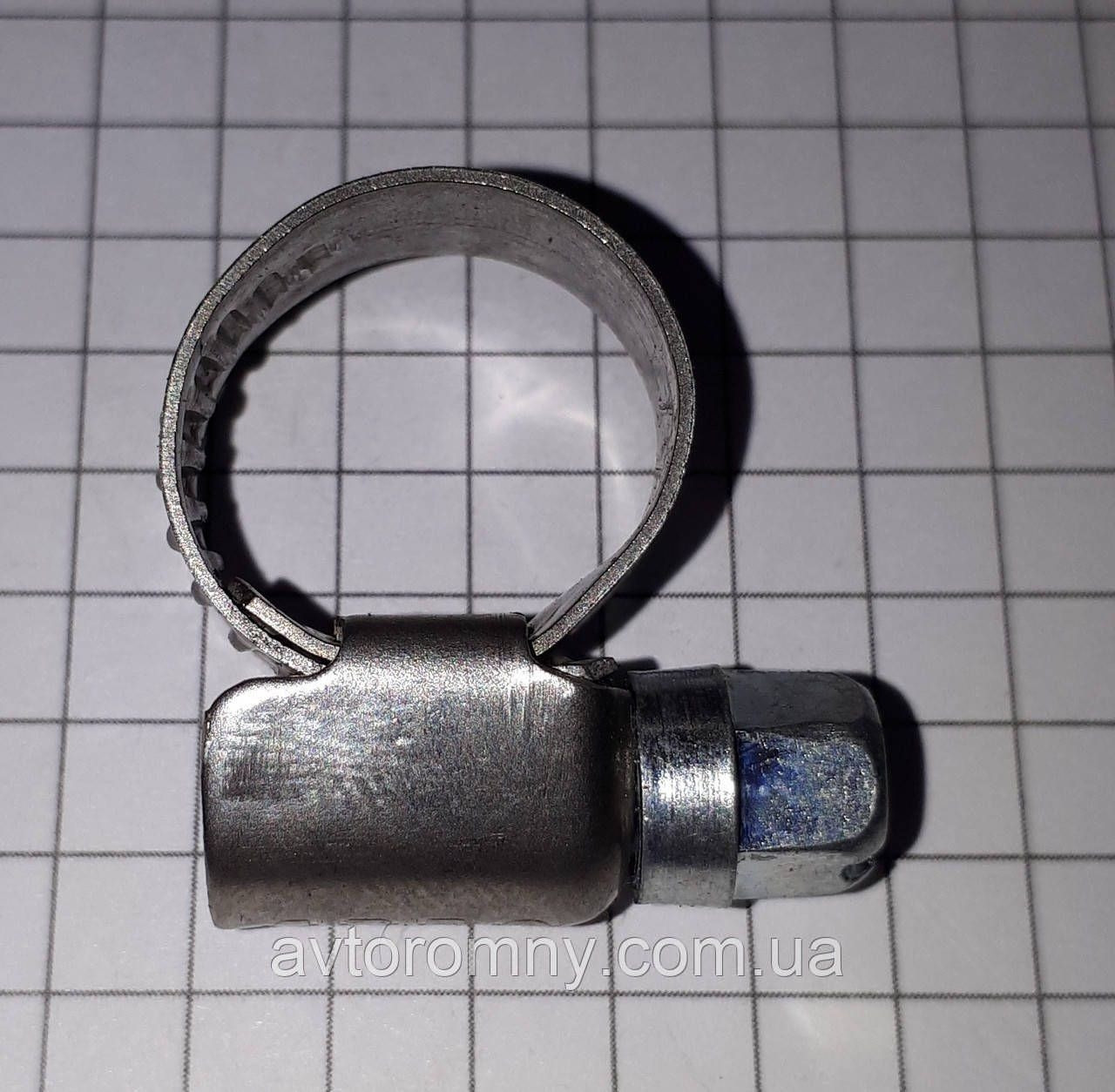 Хомут черв'ячний нержавіюча сталь W2 8-12мм HCN-03 Apro