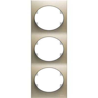 Рамка 3 посту ABB Niessen Tacto 5573 CV вертикальна Шампань (2CLA557300A1901)