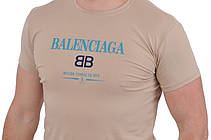 Футболка чоловіча Balenciaga 23-1854 бежева, фото 6
