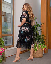 Сукня міді шифон, фото 4