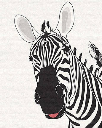 Рукітвор Картина за номерами (ACR-11648-AC) Сумішна зебра, 40 х 50 см, ArtCraft, фото 1