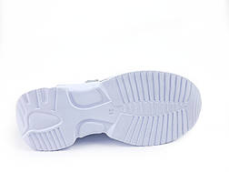 Білі кросівки весняні для дівчат з натуральної шкіри від виробника 32 33 34 35 36 37 38 39 40 41, фото 2