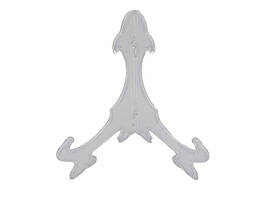 Підставка для тарілок вітринна Пластикова прозора підставка для посуду H 20 cm W 15 cm