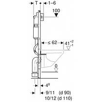 Інсталяційна система Geberit DuofixBasic для унітазу зі змивним бачком Delta 458.103.00.1, фото 3