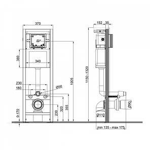 Інсталяція для унітазу Qtap Nest UNI QT0233M370U SHOWROOM, фото 2