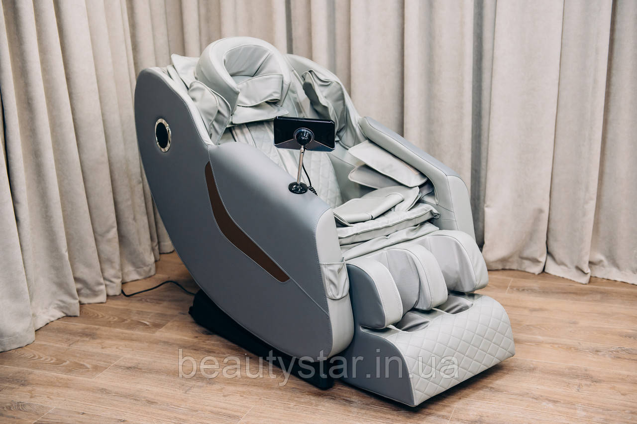 Роликове масажне крісло XZERO V12+ Premium Gray для ваги до 120 кг
