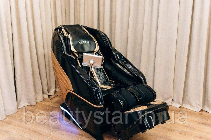 Крісло для масажу в максимальній комплектації XZERO L77 Luxury+ Black вага до 150кг, зріст до 200см