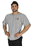 Топ-футболка щільна BigSam 3201 Сіра, фото 3