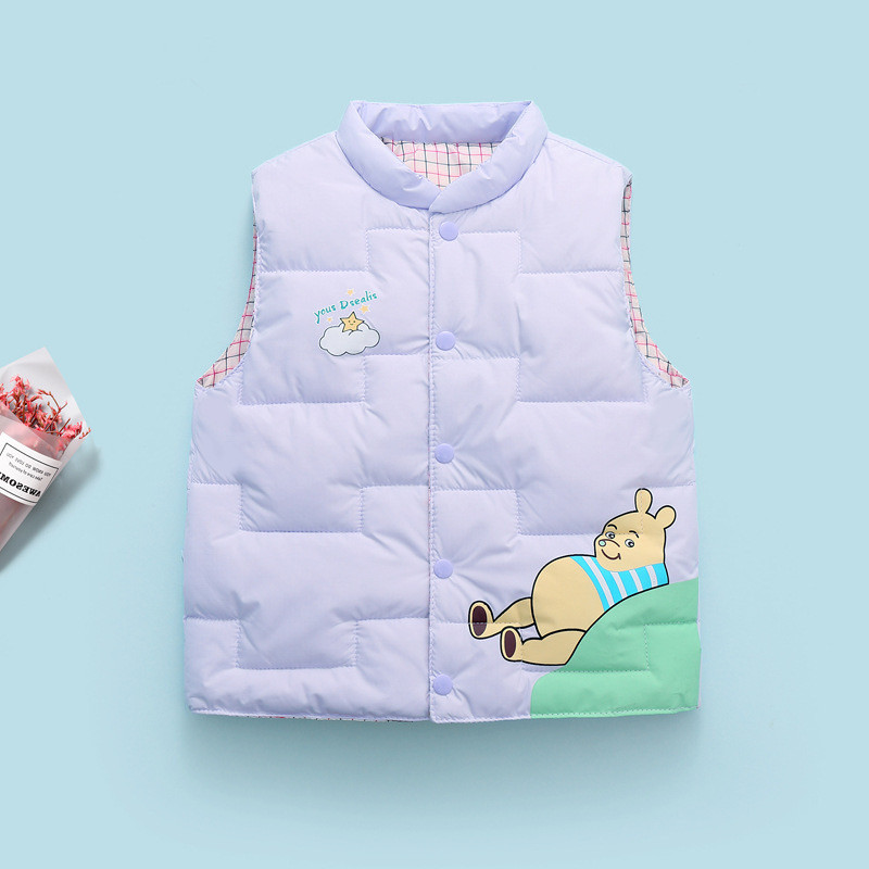 Куртка жилетка дитяча з Вінні Пухом Бузкова 2602 159, Сиреневый, Унисекс, Весна Осень, 3 года, фото 1