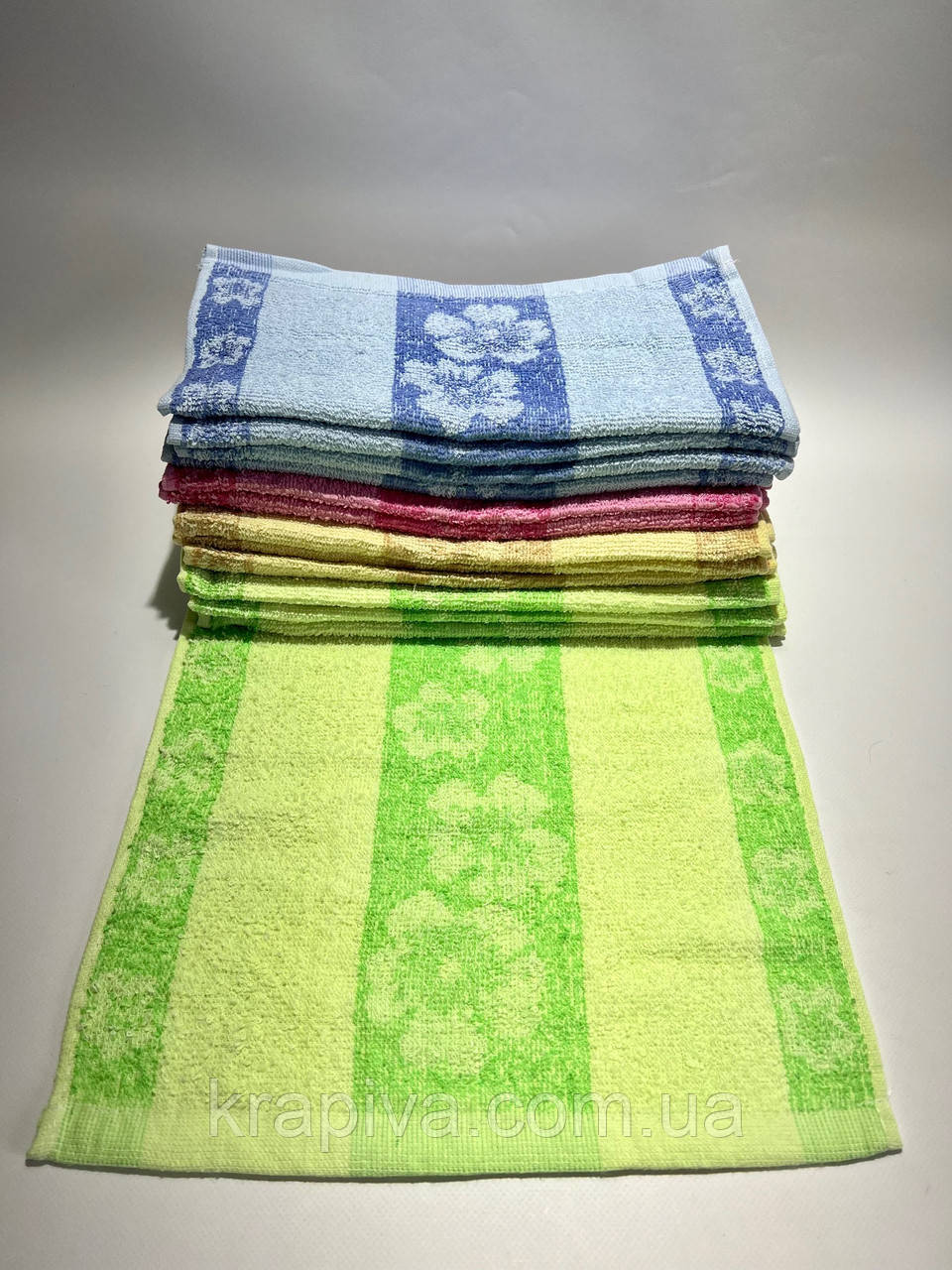 Рушник полотенце махра 75*35 см поліестер бавовна, для кухні, для дому, для обличчя